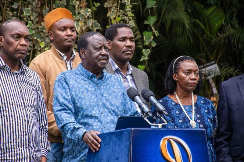 File image of Azimio Leader Raila Odinga.